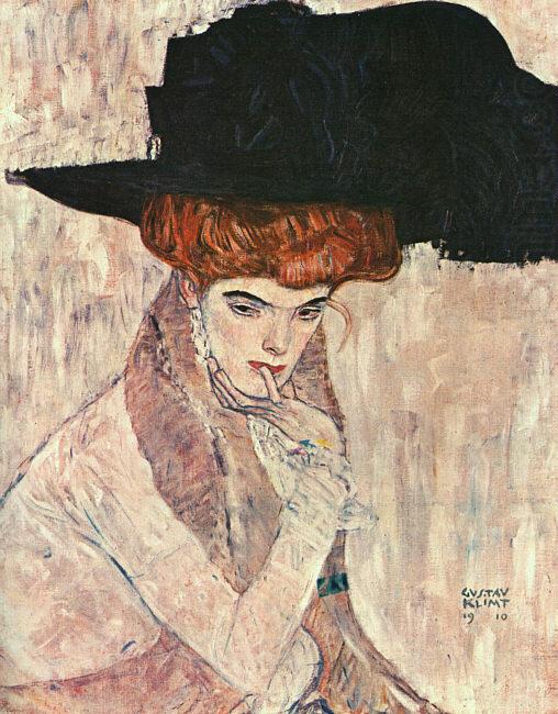 Gustav Klimt The Black Feather Hat china oil painting image